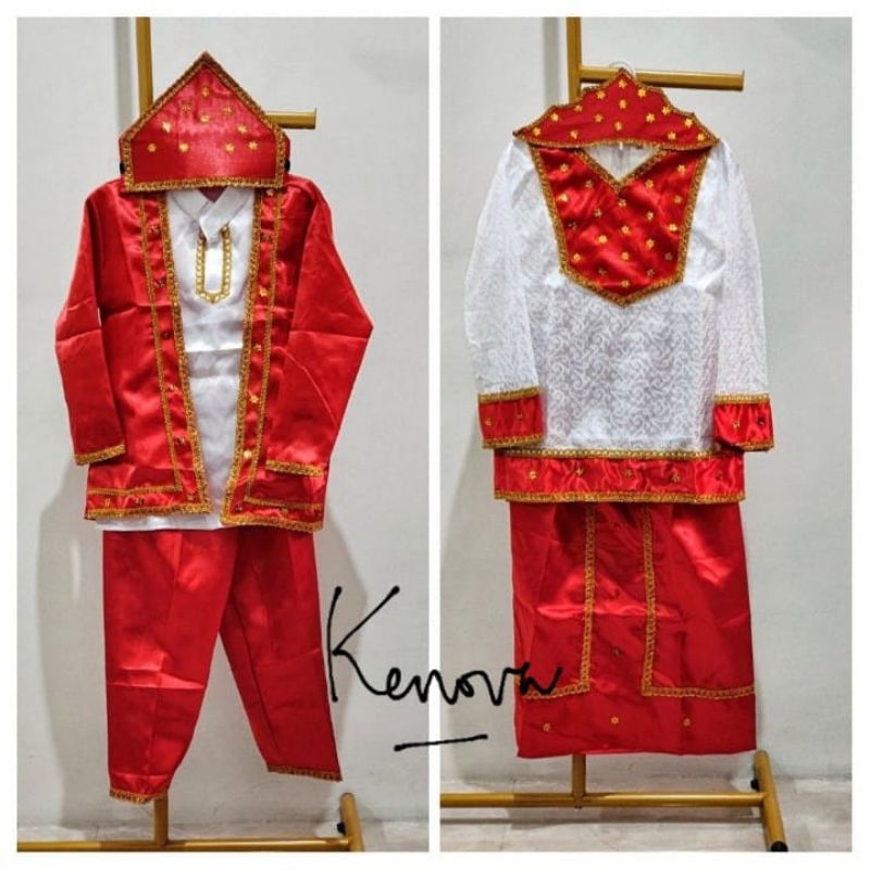 Baju Adat Maluku Ambon Anak Laki Perempuan Cewek Cowok / Pakaian Adat Ambon Maluku