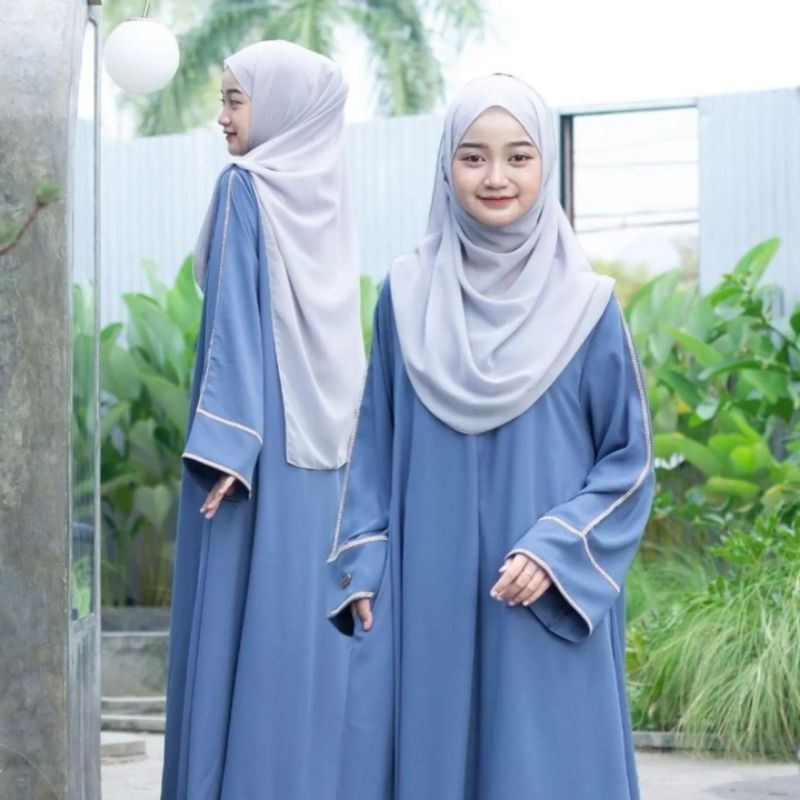 COD GAMIS ABAYA REMAJA DRESS MUSLIMAH TANGGUNG USIA 13-17 GAMIS ABAYA SIMPLE POLOS APLIKASI PAYET