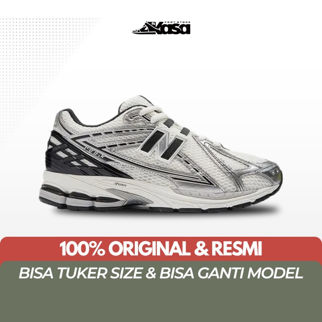 Sepatu Sneakers Unisex NB 1906R Silver Metallic Black