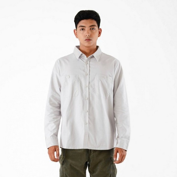 Greenlight Kemeja Pria City Katun Oxford Lengan Panjang Regular Fit Motif Kotak-Kotak Dallas Long Sl