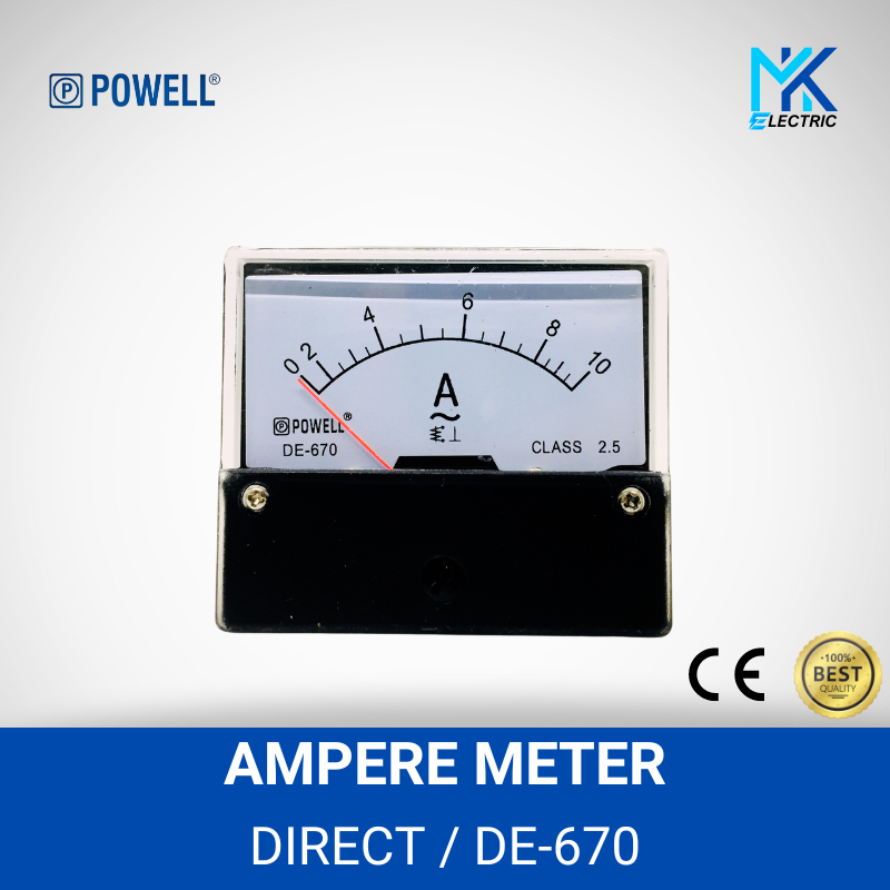 POWELL - AMPERE METER DIRECT 10A/ 15A/ 20A/ 30A (60X70) DE670 TANPA CT