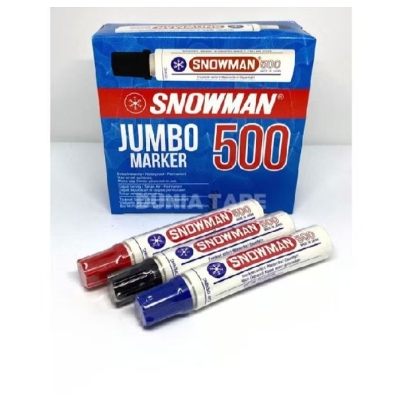 

SPIDOL SNOWMAN JUMBO 500 HITAM BIRU MERAH ORIGINAL