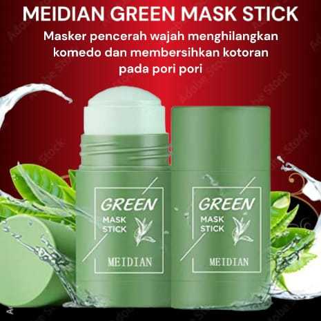 Green Mask Stick Original 100% / Meidian Green Mask Stick / Masker Green Tea / Green Mask Stik / Gre