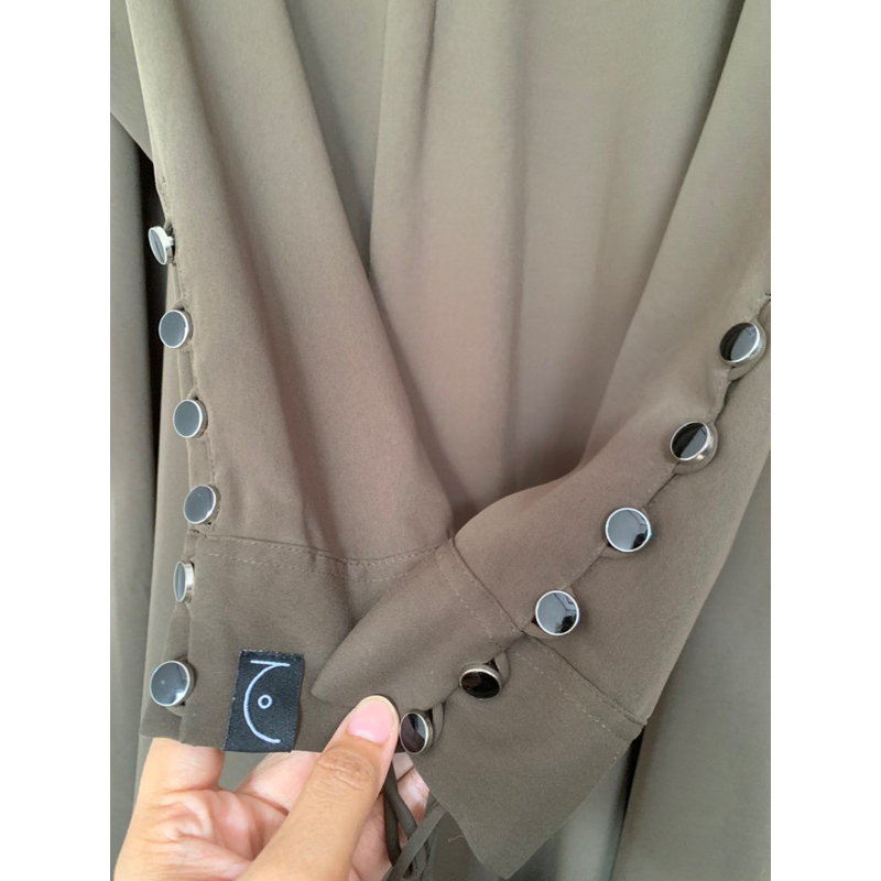 Saila Dress Aljenna size L Army Mina