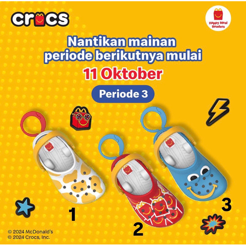 [Edisi ke-3] Keychain Mcd x Crocs Original