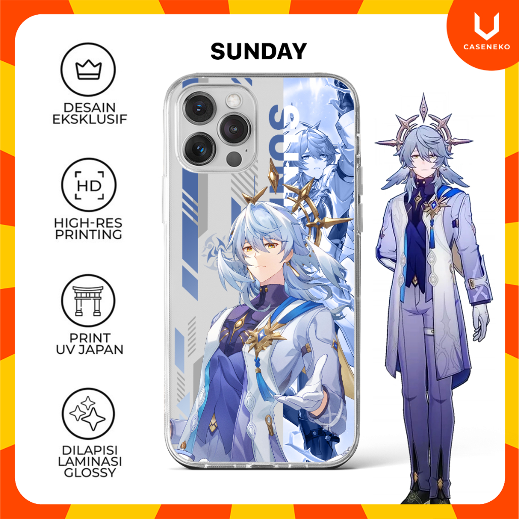 Custom Case HP Sunday Honkai Star Rail HSR Game Phone Case