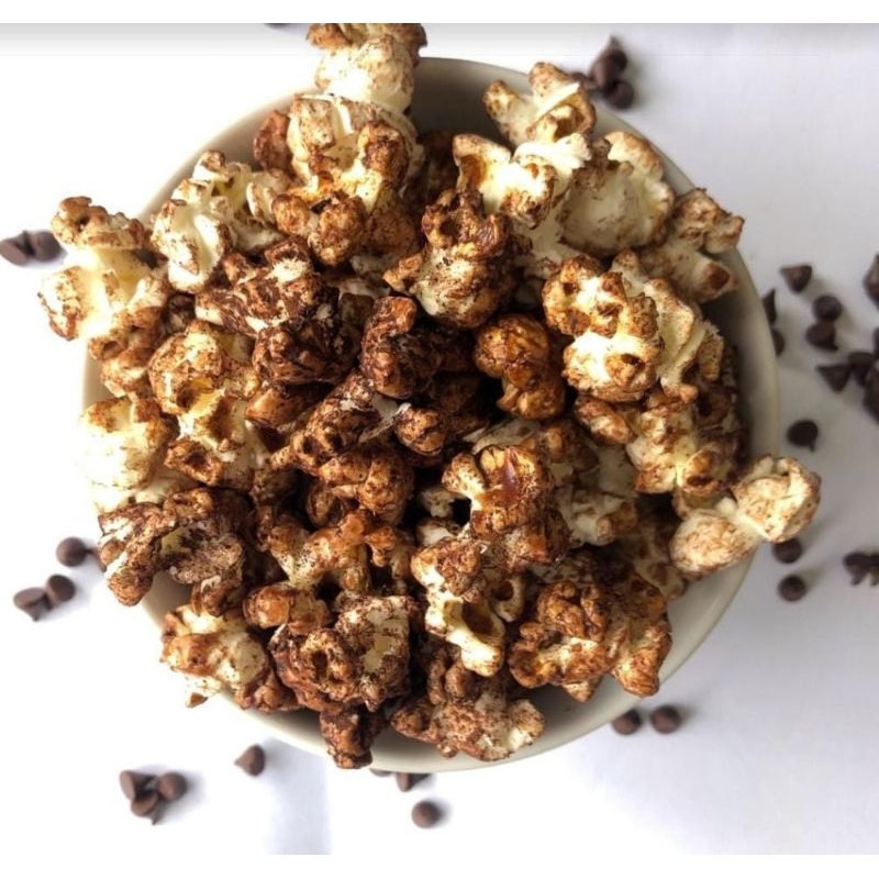 

Dark Chocolate/ Cokelat Popcorn (Jagung Brondong)