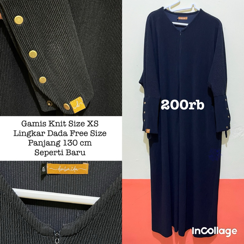 Gamis Knit Preloved Mirip Lace Abaya Sofni