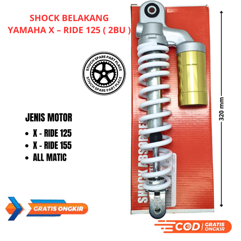 SHOCKBREAKER SHOK BELAKANG TABUNG XRIDE 115/XRIDE 125/SHOK BELAKANG XRIDE 125