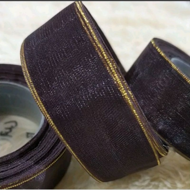 

Pita Organdi 1 Inch Coklat Tua