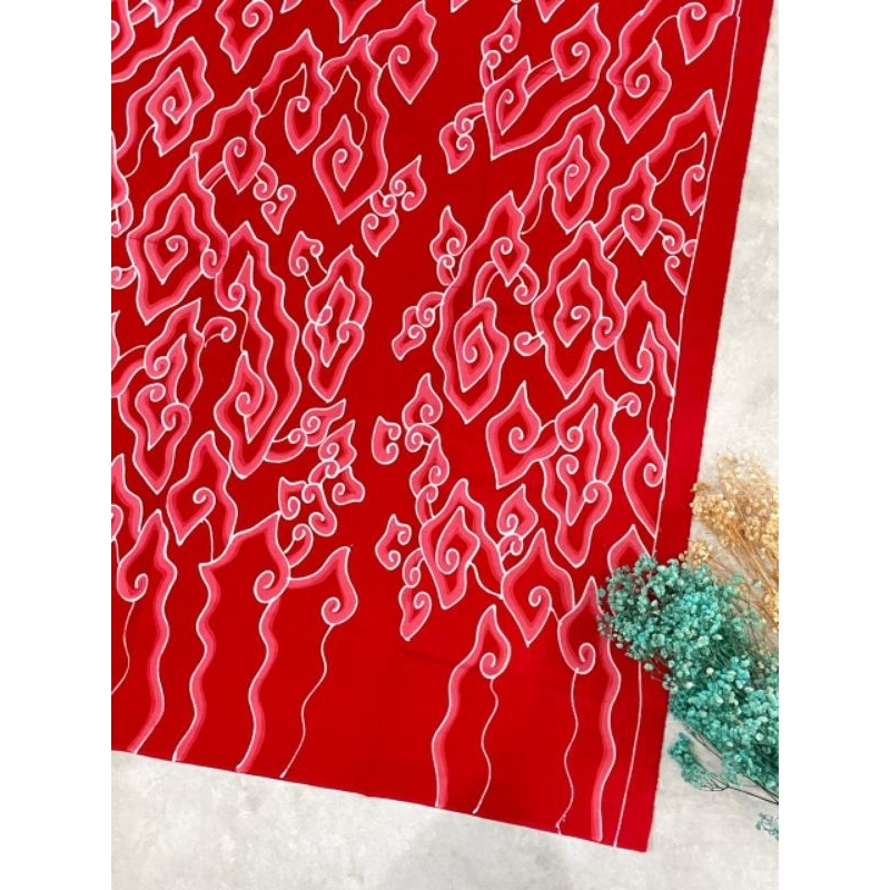KAIN BATIK KATUN TULIS MOTIF MEGA MENDUNG AWAN KHAS CIREBON TRUSMI BATIK PRIA DAN WANITA TERLENGKAP