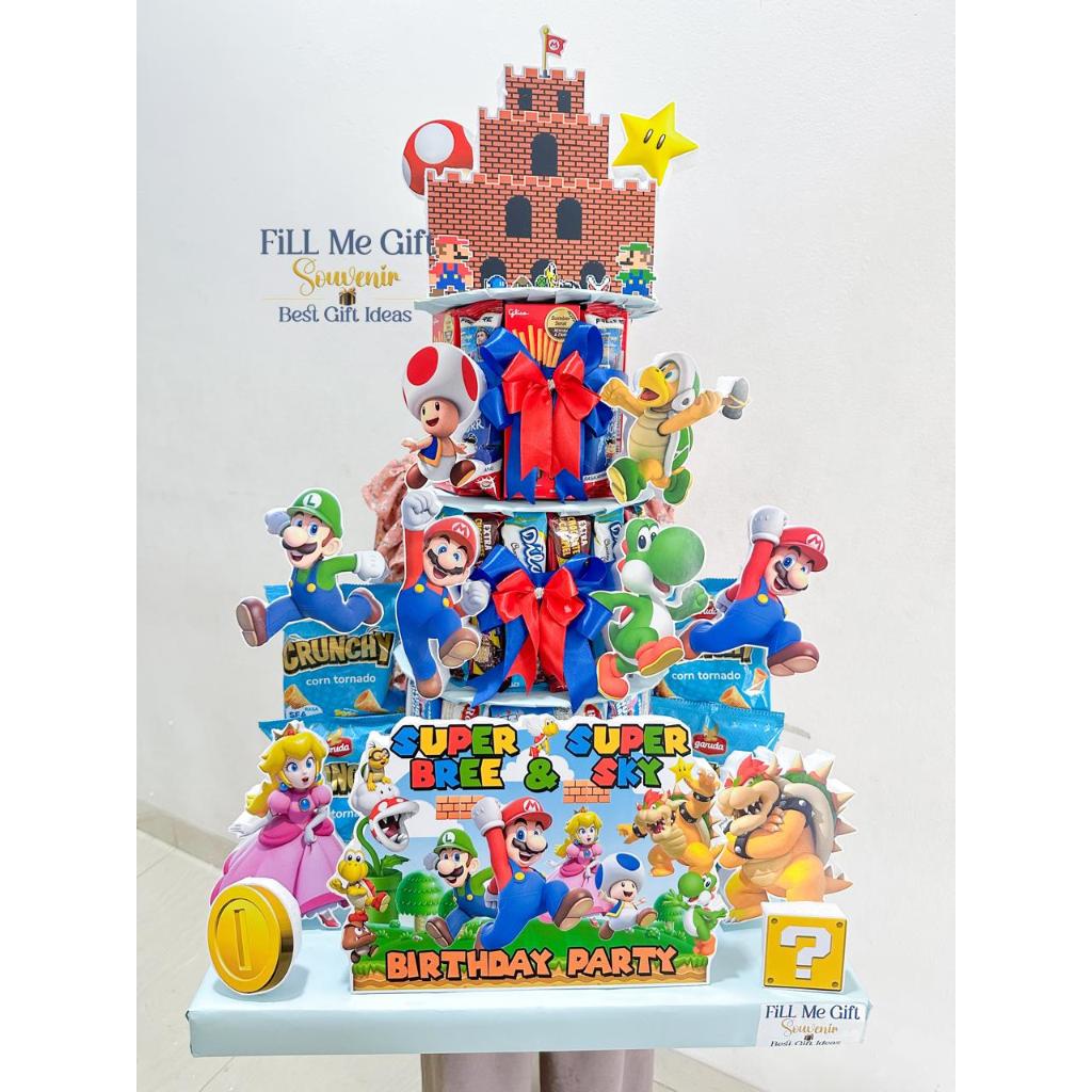 

Super Mario Bros - Jumbo Snack Tower Birthday / Snack Tart Ulang Tahun