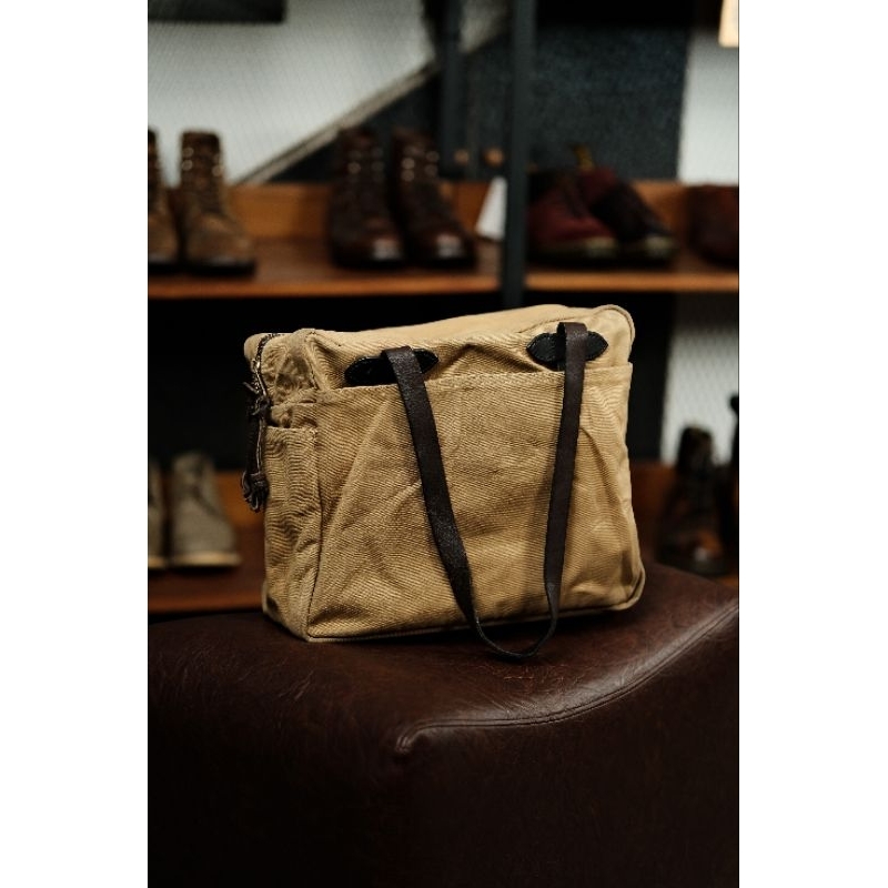 Filson Rugged Twill Tote Bag With Zipper Made In USA