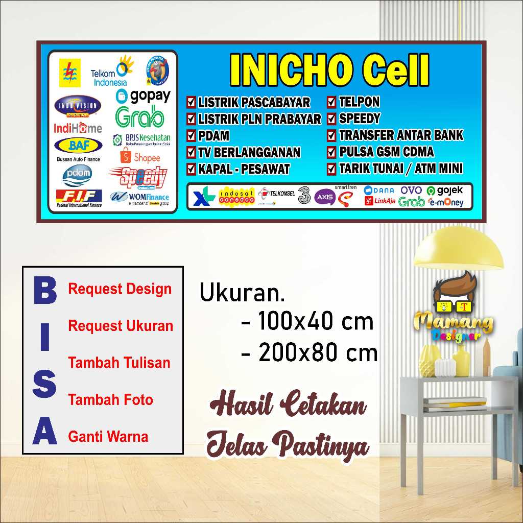 Cetak Spanduk Banner Keren Jualan Pulsa Atau Paket Data bb