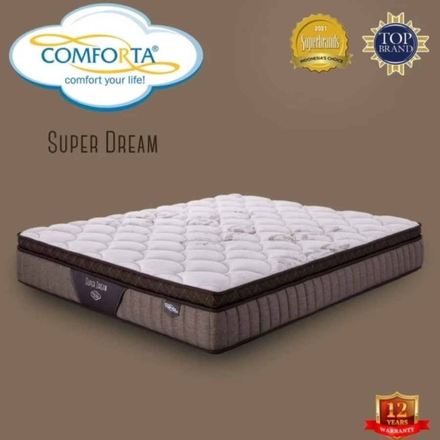 Springbed 120x200 COMFORTA SUPER DREAM kasur LATEX premium - 120x200