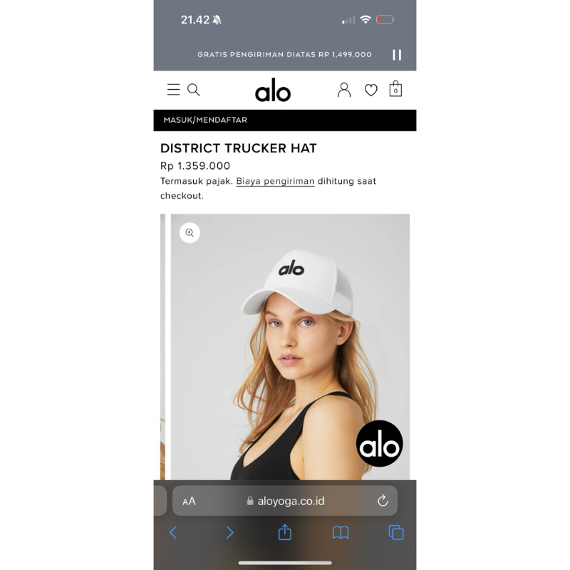 ALO Trucker hat new buy in alo beachwalk