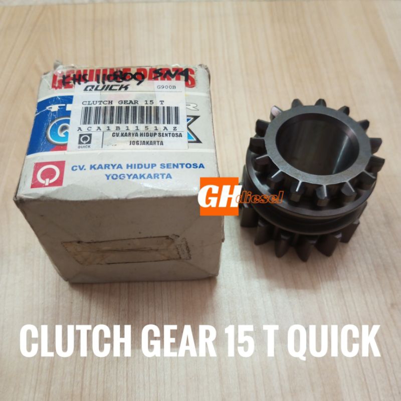 PROMO  CLUTCH GEAR GIGI 15 T 15T TRAKTOR G 900 B G900B QUICK ORIGINAL / LOKAL