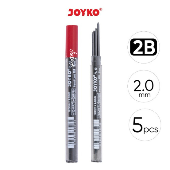 

[LUSIN] ISI PENSIL MEKANIK JOYKO / REFILL PENSIL / PENCIL LEAD PL-10 2B 2.0MM ISI 12