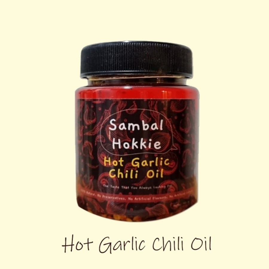

Hot Garlic Chili Oil by Sambal Hokkie | Minyak Cabe Bawang - 190gr