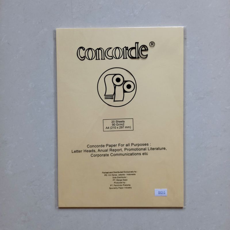 

[ PACK ISI 20 LEMBAR MURAH ] Kertas Concorde A4 Sertifikat Piagam 90 gram ( 8 VARIAN WARNA )