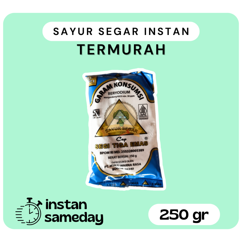 

Garam Dapur/Garam Segitiga Emas 250gram