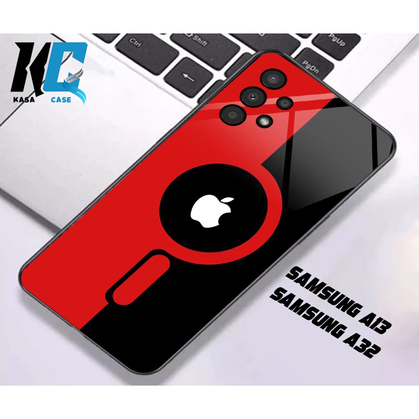 KASA CASE, Case SAMSUNG A13 SAMSUNG A32- Krtun mix LOGO IPHONE Fashion Case Murah Hardcase case sofc