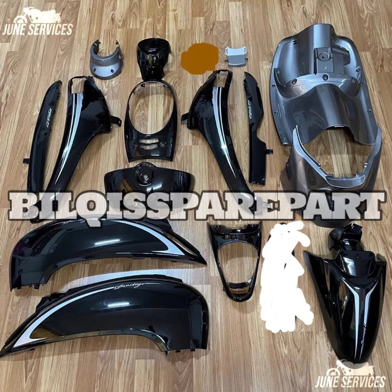 Body scoopy 2016 cover full set body bodi halus scoopy fi esp tahun 2013 2014 2015 2016 warna hitam 