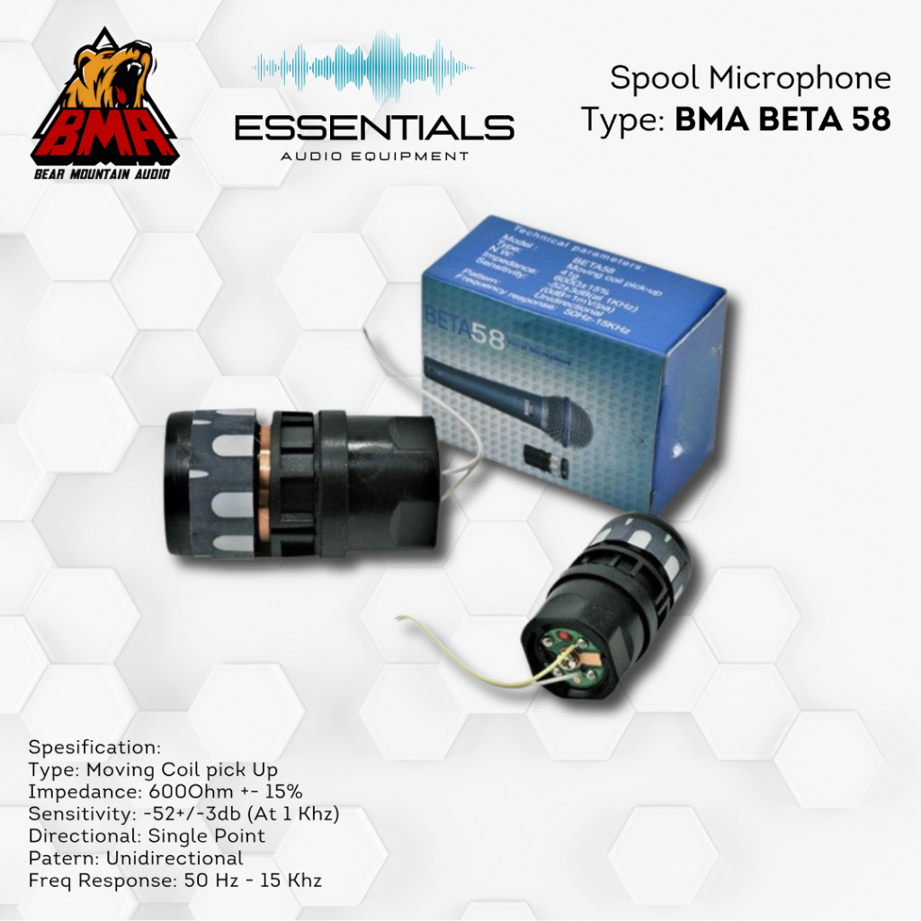 Spull Microphone BMA BETA 58 spull mic bma