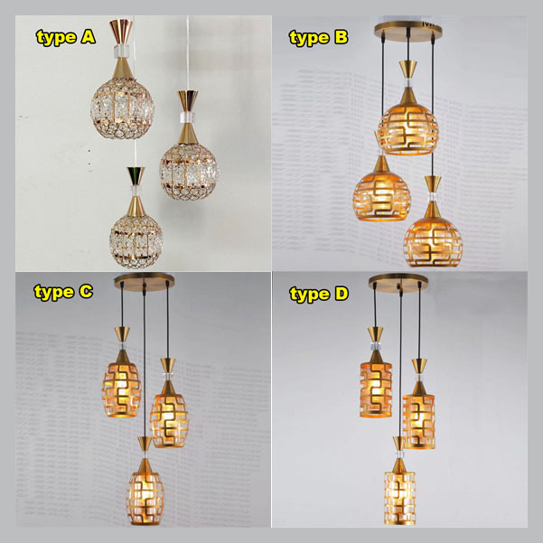 Lampu Hias Gantung susun 3 void Minimalis modern elegan lighting living dining table master bed room