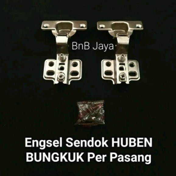 Engsel Sendok BIASA/HUBEN 35 mm Type Lurus, ½ Bungkuk, Bungkuk - Per Pasang