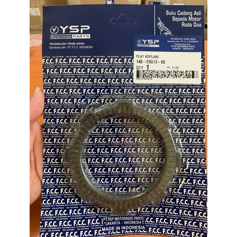 YSP Plat Kopling Force 1zr 4WH / Kampas Kopling F1ZR / Jupiter Z / Isi 5 Keping / Original FCC