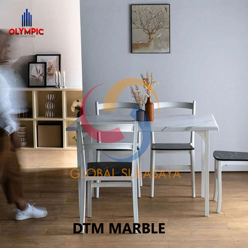 meja makan olympic dtm marble