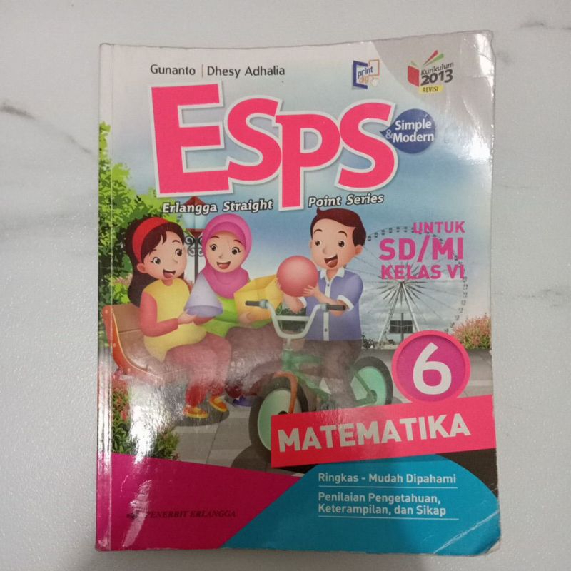 Buku ESPS Matematika Kelas 6 Preloved