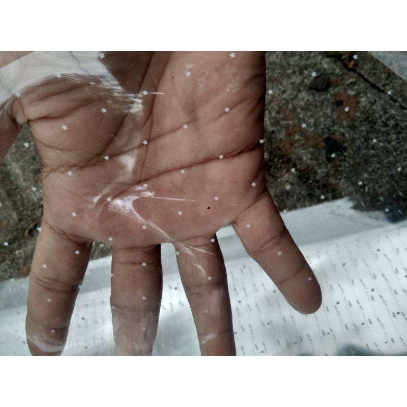 

5 Lembar plastik parcel tebal 40 micron