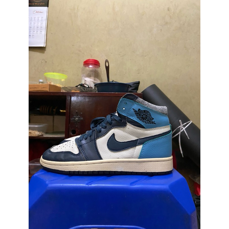 Sepatu Nike Air Jordan 1 High Obsidian Second Branded