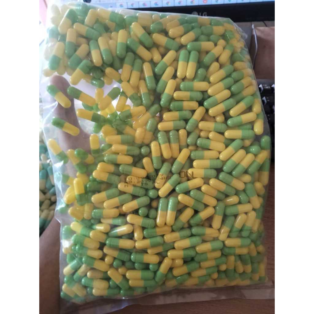Cangkang Kapsul Kosong No. 00 Pack isi 1000pcs Kapsul Kosong Perseribu