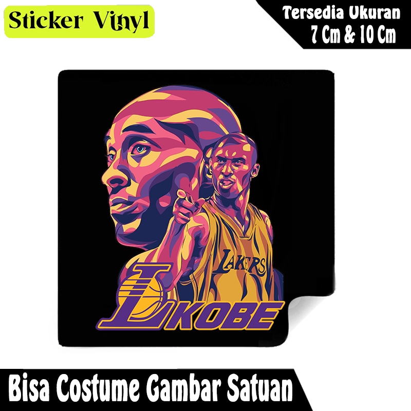 

Radit667 Stiker Sticker Pemain Basket legend Kobe Bryant Bahan Vynil Tahan Air Bisa Custom Gambar