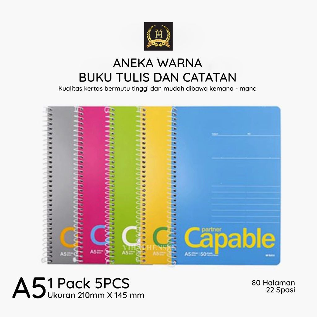 

XA5801 Buku Catatan Notebook Ring A5 80 /Journal / Buku Tulis Catatan A5 Spiral Notebook -YH350