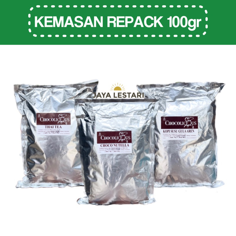 

Chocolicious Bubuk Minuman (Repack 100g) (58 Varian Rasa)