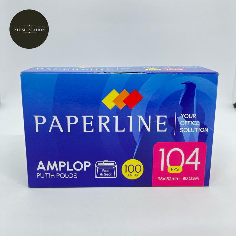 

Amplop Putih Paperline 104 PPS Lem 95x152mm (Design Baru)