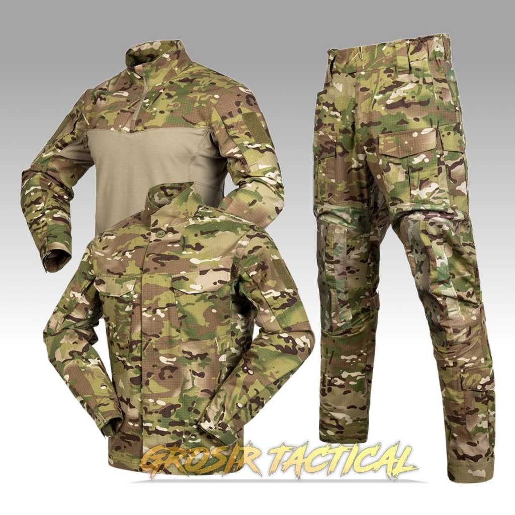 [BAJU BDU 3 IN 1] Baju bdu import  set 3 in 1 setelan waterproof pria multicame import Setelan kamuf