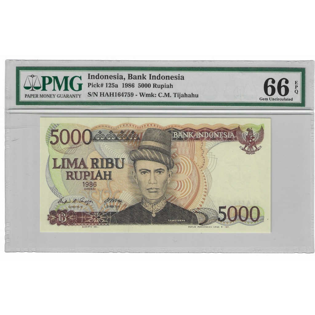 Uang PMG Teuku Umar 5000 Rupiah UNC