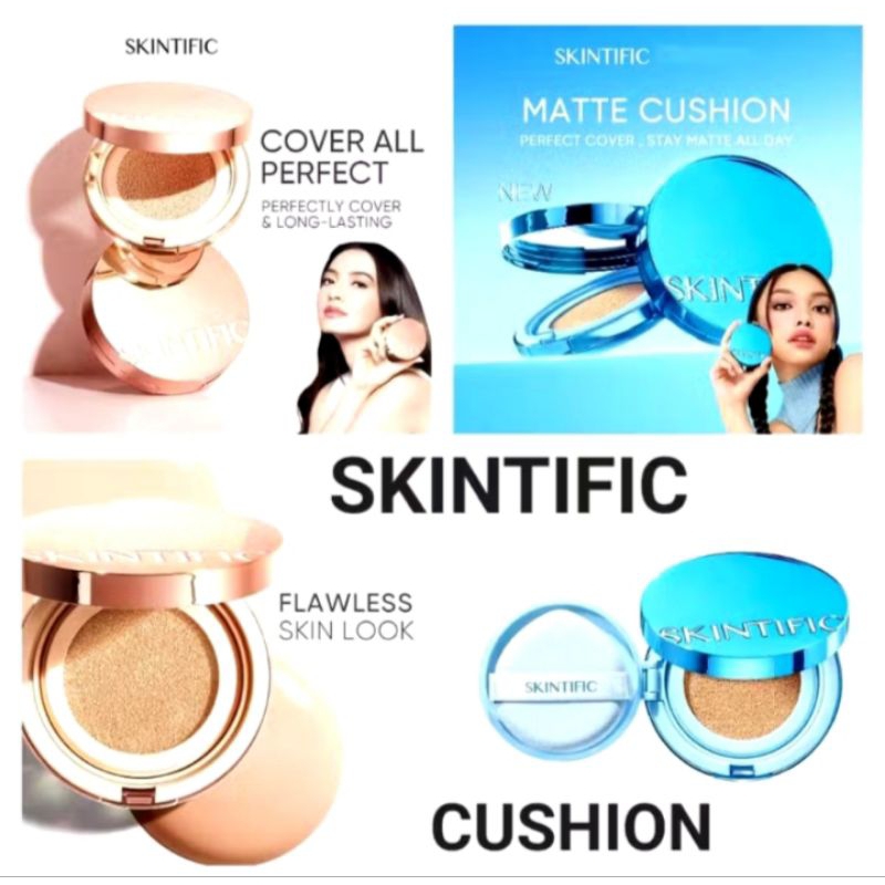 SKINTIFIC CUSHION COVER ALL PERFECT ~ LONG LASTING | 100% ORI