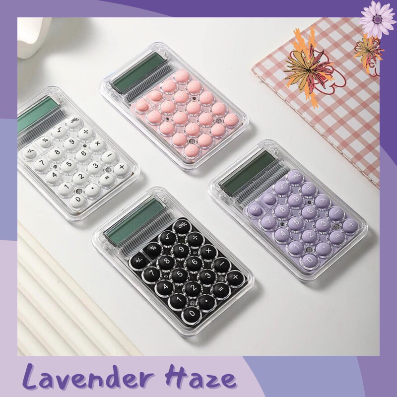 

LH~ Kalkulator Mini Transparan Retro Estetik Lucu / Mini Retro Transparant Aesthetic Calculator / Kalkulator Saku Unik Model Retro / Retro Pocket Calculator