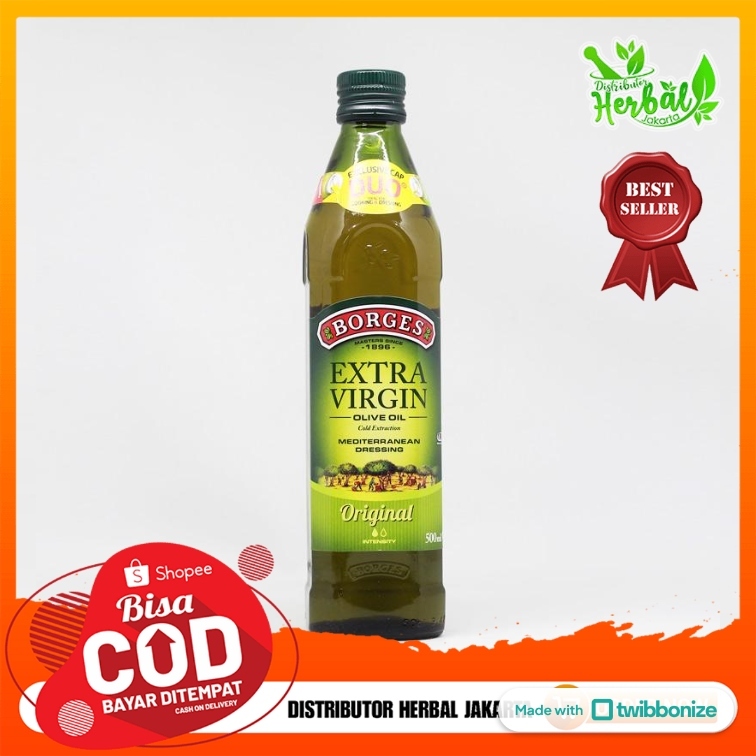 

Minyak Zaitun BORGES Extra Virgin Olive Oil 500 ml | BORGES 500ml