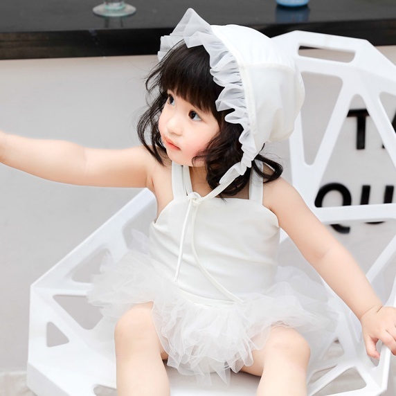 968 Baju renang anak dan bayi perempuan motif sayap malaikat