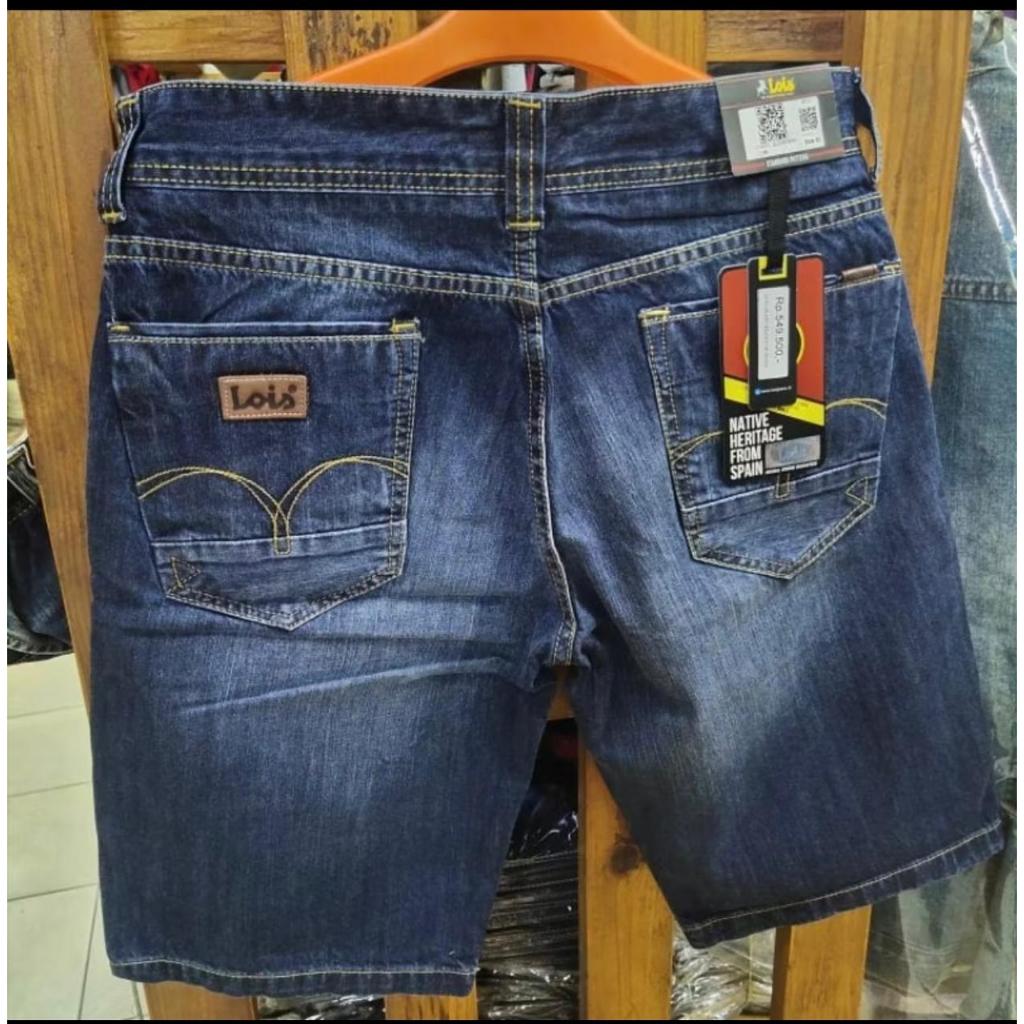 CELANA PENDEK PRIA JEANS LOIS / Celana Jeans Pendek Pria Original 100% Lois Model Terbaru