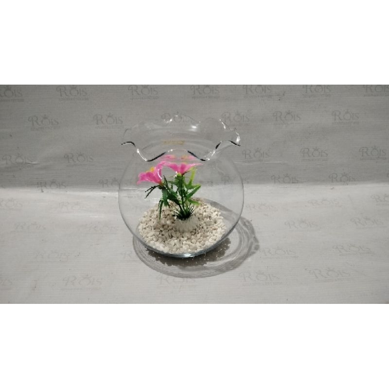 GOSEND Aquarium bulat / Aquarium toples 1,5 L