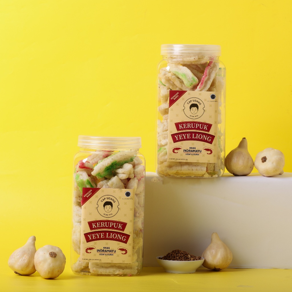 

Kerupuk Bawang Yeye Liong Baru - khas Indramayu ORIGINAL (Bundle 2 Toples)