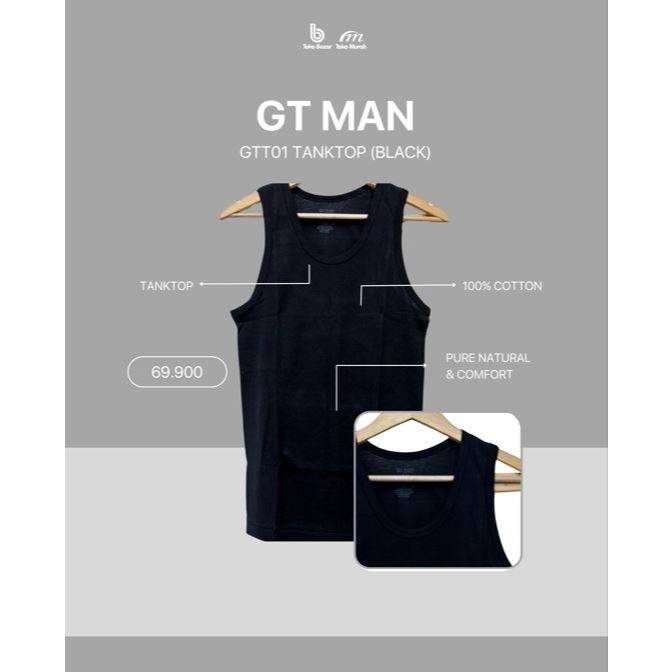 GTT01 TANKTOP Kaos Singlet Pria | Baju Dalam Pria | Singlet Pria | Tanktop